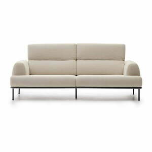 Beżowa sofa z tkaniny szenilowej 234 cm Aurum – Kave Home obraz