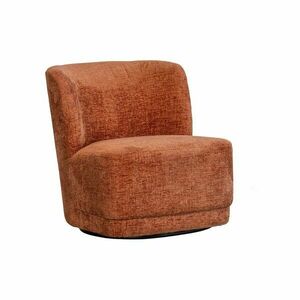 Pomarańczowy aksamitny fotel Atty – WOOOD obraz