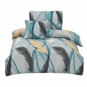 Pościel jednoosobowa z mikrosatyny 3-częściowa 140x200 cm Melissa – My House obraz