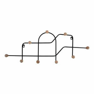 Czarny metalowy wieszak ścienny 71 cm Maze – PT LIVING obraz