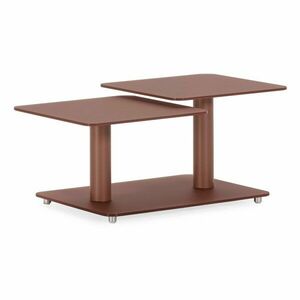 Szklany stolik w kolorze terakoty 54x115 cm Elvi – Marckeric obraz