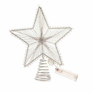 Dekoracja świetlna na baterie w kolorze srebra Startop – Dakls obraz