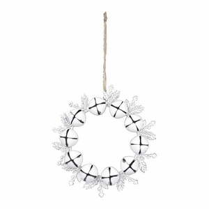 Biały świąteczny wieniec wiszący Ego Dekor, ø 17, 5 cm obraz