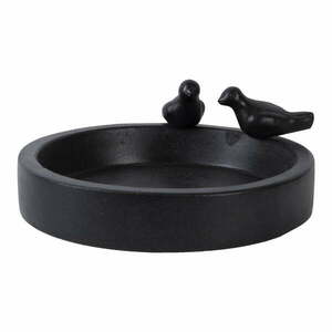 Czarne ceramiczne poidełko dla ptaków Esschert Design Ave obraz