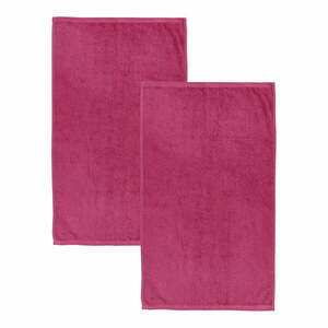 Ciemnoróżowe bawełniane ręczniki kąpielowe szybkoschnące/frotte zestaw 2 szt. 90x140 cm Quick Dry – Catherine Lansfield obraz