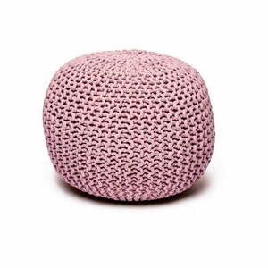Różowy pleciony puf Jagger – Bonami Essentials obraz