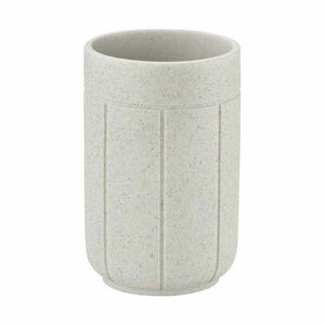 Kremowy kubek na szczoteczki do zębów z żywicy polimerowej Kua – Blomus obraz