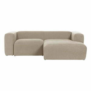 Beżowy narożnik Kave Home Blok, prawostronny obraz