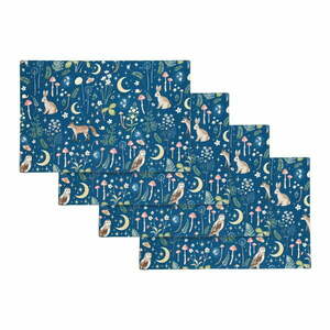 Bawełniane maty stołowe zestaw 4 szt. 30x46 cm Enchanted Twilight Animals – Catherine Lansfield obraz