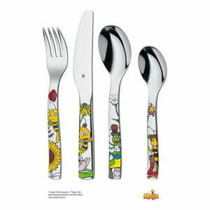 4-częściowy komplet dziecięcych sztućców nierdzewnych WMF Cromargan® Pszczółka Maja obraz