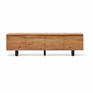 Szafka pod TV z litego drewna akacjowego w naturalnym kolorze 200x58x40 cm Uxue – Kave Home obraz