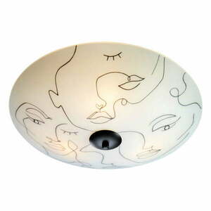 Biała lampa sufitowa ze szklanym kloszem 43x43 cm Messy Family – Markslöjd obraz