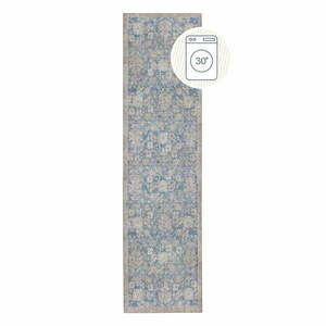 Niebieski chodnik odpowiedni do prania 60x230 cm Orelia Global – Flair Rugs obraz