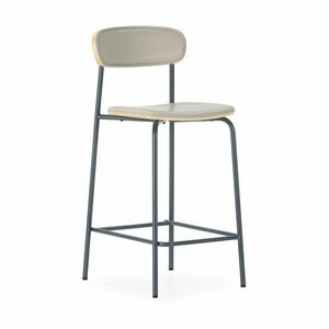 Beżowe tapicerowane hokery zestaw 2 szt. (wysokość siedziska 65, 5 cm) Saula – Marckeric obraz