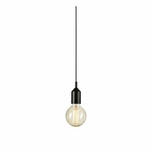 Czarna lampa wisząca 4x4 cm Bronx – Markslöjd obraz