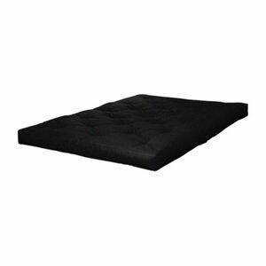Czarny średnio twardy materac futon 140x200 cm Comfort Black – Karup Design obraz