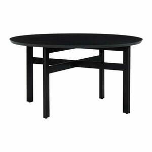 Czarny okrągły stolik ø 80 cm Fjord – Hübsch obraz