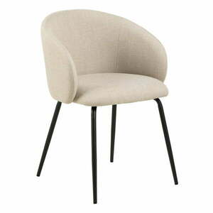 Kremowe tapicerowane fotele jadalniane zestaw 2 szt. Eleanor – Actona obraz