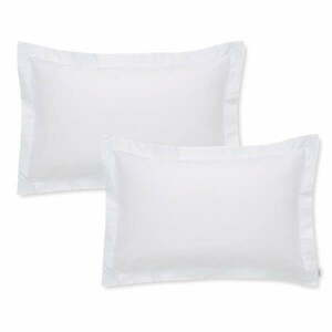 Poszewki na poduszki z satyny bawełnianej zestaw 2 szt. 50x75 cm Cotton Sateen – Bianca obraz