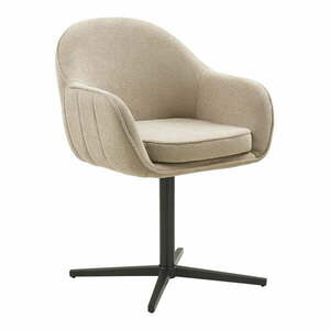 Jasnoszare tapicerowane fotele jadalniane zestaw z podłokietnikami 2 szt. Tamera – House Nordic obraz