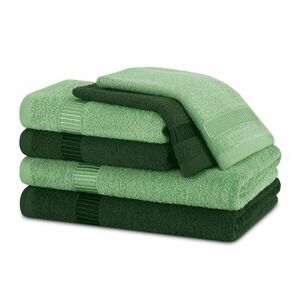 Zielone bawełniane ręczniki zestaw 6 szt. frotte Avium – Restilo obraz