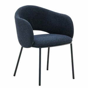 Ciemnoniebieski tapicerowany fotel jadalniany Maina – Kave Home obraz