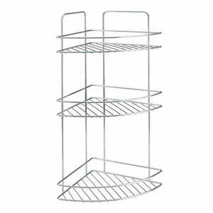 Stalowa półka łazienkowa w kolorze srebra z połyskiem Luxy – Metaltex obraz