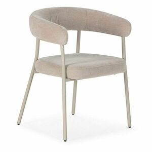 Beżowe tapicerowane fotele jadalniane zestaw z podłokietnikami 2 szt. Yuri – MOME obraz