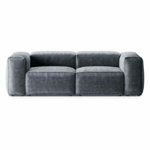 Szaroniebieska sztruksowa sofa 224 cm Bergamo – Cosmopolitan Design obraz