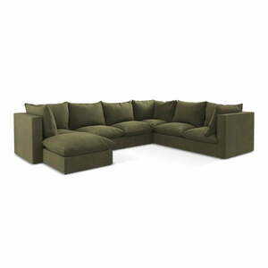 Narożnik (prawostronny/w kształcie litery U) w kolorze khaki Manao – Makamii obraz