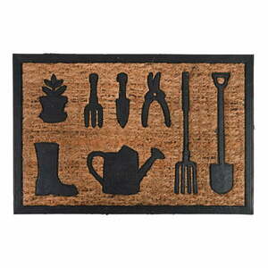 Wycieraczka z włókna kokosowego z motywem narzędzi ogrodowych Esschert Design Gardener, 40, 3 x 60, 8 cm obraz