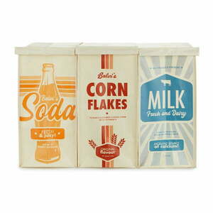 Plastikowe kosze na śmieci zestaw 3 szt. do segregacji odpadów 28 l Retro – Balvi obraz