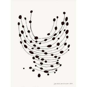 Plakat 30x40 cm Dancing Dots – Leise Dich Abrahamsen – The Poster Club obraz