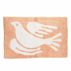 Brzoskwiniowy dywanik łazienkowy 50x80 cm White Dove – Rex London obraz