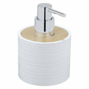 Biały plastikowy dozownik do mydła 350 ml Lyon – Allstar obraz