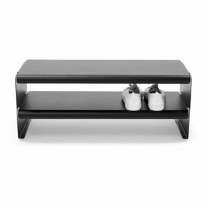 Czarna stalowa szafka na buty 71, 5x28x31 cm Linea – Spinder Design obraz