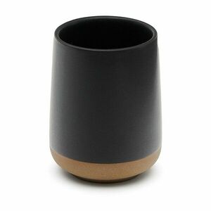 Ciemnoszary kubek na szczoteczki do zębów ceramiczny Silma – Kave Home obraz