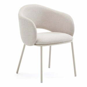 Kremowy tapicerowany fotel jadalniany Maina – Kave Home obraz
