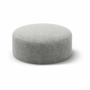 Jasnoszary puf z materiału bouclé Dia – Micadoni obraz