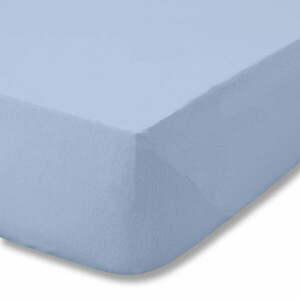 Jasnoniebieskie flanelowe prześcieradło z gumką 150x200 cm Brushed – Catherine Lansfield obraz