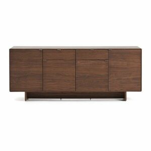 Ciemnobrązowa komoda w dekorze orzecha 194, 5x78x45 cm Norlen – Kave Home obraz