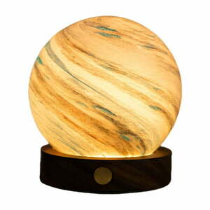 Brązowa/w ciemnym naturalnym kolorze dekoracja świetlna na USB ø 8 cm Polar Cloud – Gingko obraz