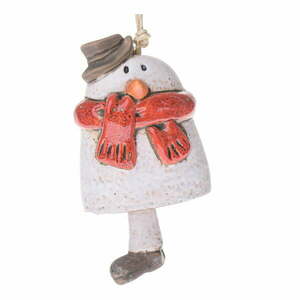 Ozdoba świąteczna ceramiczna 10 cm Snowman – Dakls obraz