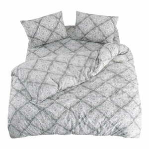 Szara pościel dwuosobowa z prześcieradłem/4-częściowa 200x220 cm Geometric – Mila Home obraz