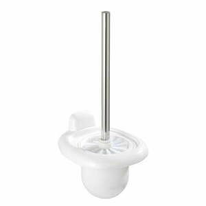 Biała ścienna plastikowa szczotka do WC Pure – Wenko obraz