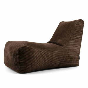 Ciemnobrązowy sztruksowy worek do siedzenia Lounge – SLOWDOWN obraz