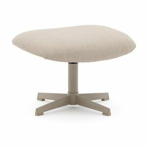 Beżowy podnóżek z tkaniny szenilowej Teryl – Kave Home obraz