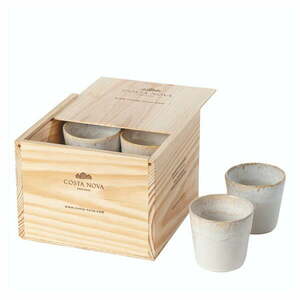 Białe kamionkowe filiżanki zestaw 8 szt. na espresso 210 ml Grespresso – Costa Nova obraz