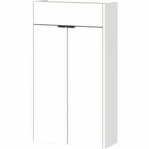 Biała szafka w dekorze dębu 56x97x22 cm Ameca – Germania obraz