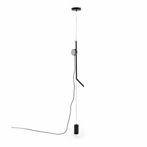 Czarna lampa stojąca LED ze ściemniaczem (wysokość 339 cm) Orey – Kave Home obraz